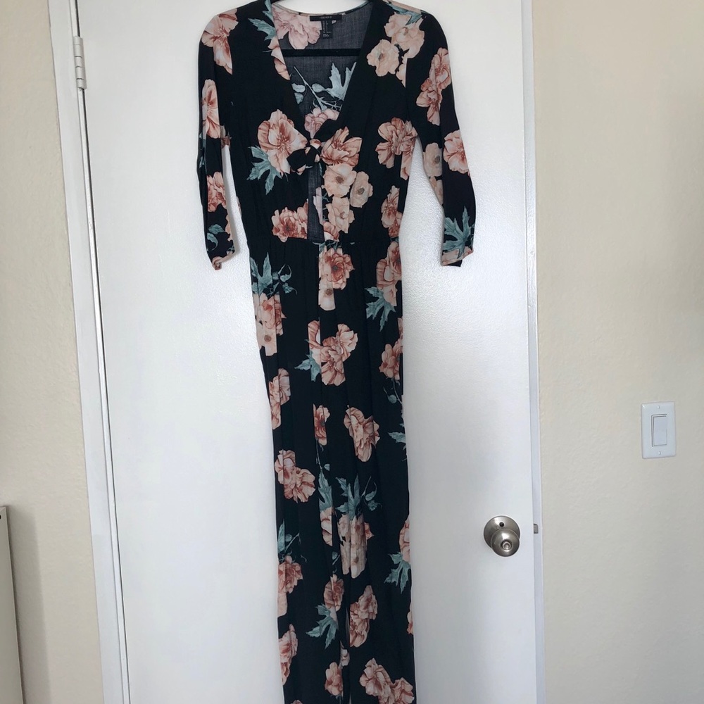 Forever 21 Floral Jumpsuit